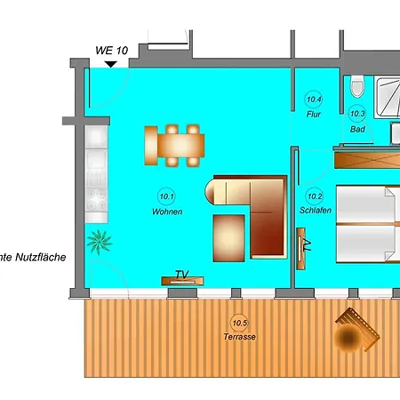 Apartament Traumhaftes Mit Terrasse - Odins Blick 10 - Am Privatstrand *