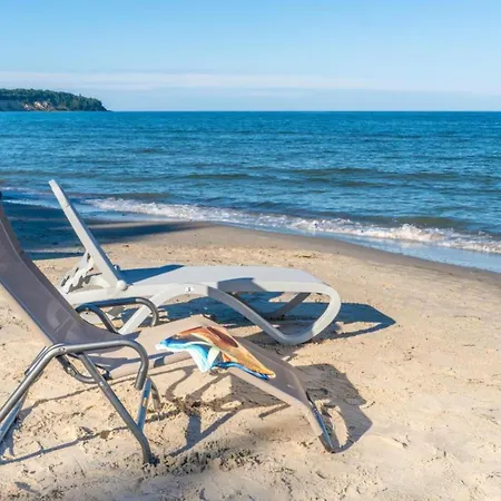 Traumhaftes Mit Terrasse - Odins Blick 10 - Am Privatstrand Lobbe